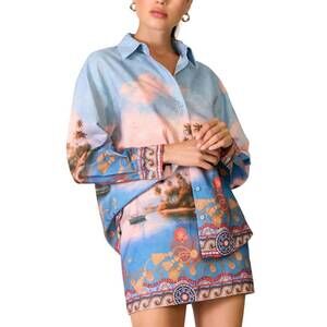 NEW LINE AND DOT polly pernille top in blue